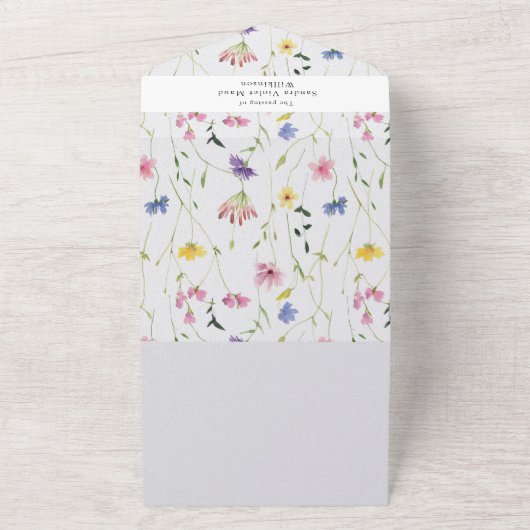 Minimaal aantal foto's om herinneringen vast te le all in one uitnodiging (Buitenkant)