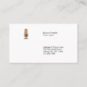 Minimaal aantal spraakartiesten visitekaartje (Voorkant)