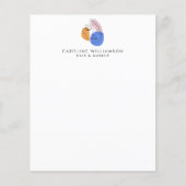 Minimaal Abstract-facetraject Art-bedrijfspapier (Voorkant)