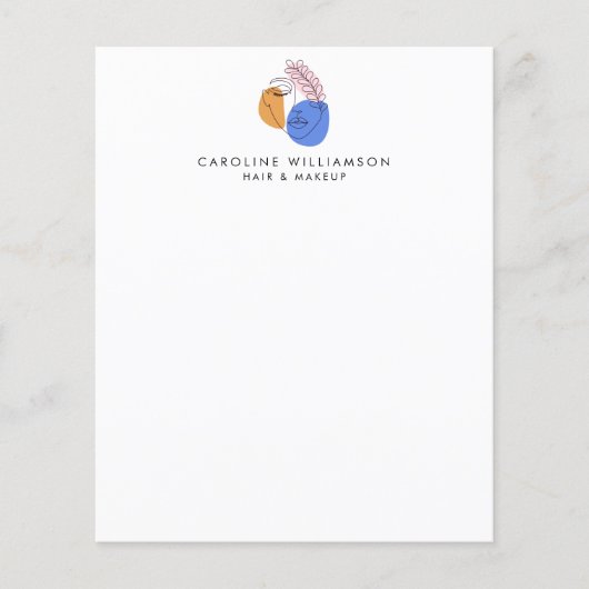 Minimaal Abstract-facetraject Art-bedrijfspapier (Voorkant)