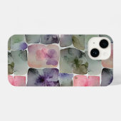 Minimaal abstract geometrisch patroon 54 iPhone hoesje (Achterkant horizontaal)