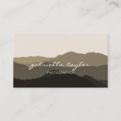 Minimaal Abstract landschapsfotografe script Visitekaartje (Voorkant)