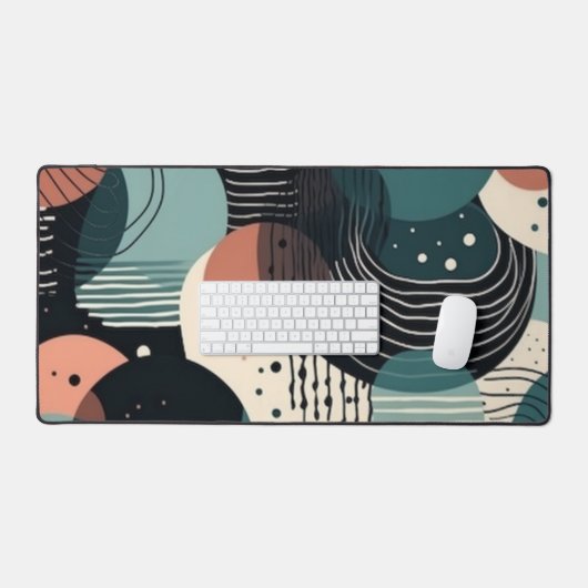 Minimaal Abstract Naadloos Patroon - Geometrisch ( Bureaumat (Keyboard & Muis)