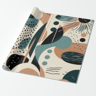 Minimaal Abstract Naadloos Patroon - Geometrisch ( Cadeaupapier