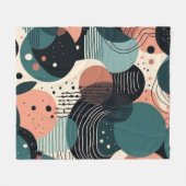 Minimaal Abstract Naadloos Patroon - Geometrisch ( Fleece Deken (Voorkant (Horizontaal))