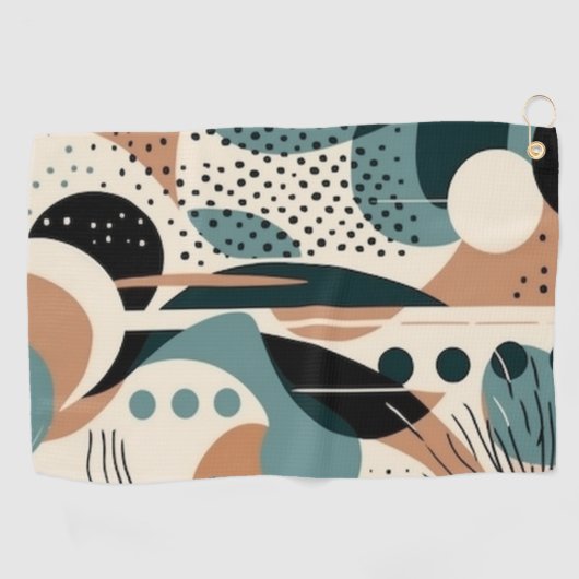 Minimaal Abstract Naadloos Patroon - Geometrisch ( Golfhanddoek (Horizontaal)