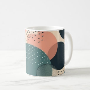 Minimaal Abstract Naadloos Patroon - Geometrisch ( Koffiemok