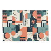 Minimaal Abstract naadloos patroon - geometrisch ( Kussensloop (Achterkant-Rechts)