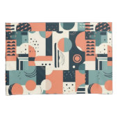 Minimaal Abstract naadloos patroon - geometrisch ( Kussensloop (Voorkant-Rechts)