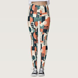 Minimaal Abstract naadloos patroon - geometrisch ( Leggings