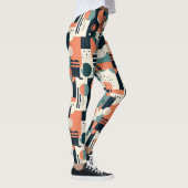 Minimaal Abstract naadloos patroon - geometrisch ( Leggings (Rechts)