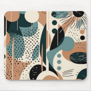 Minimaal Abstract Naadloos Patroon - Geometrisch ( Muismat