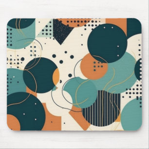 Minimaal Abstract Naadloos Patroon - Geometrisch ( Muismat