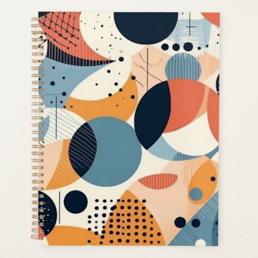 Minimaal Abstract Naadloos Patroon - Geometrisch ( Planner (Voorkant)
