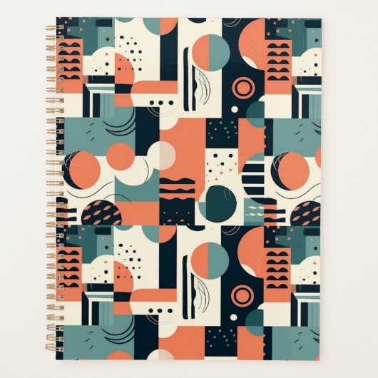 Minimaal Abstract naadloos patroon - geometrisch ( Planner (Voorkant)