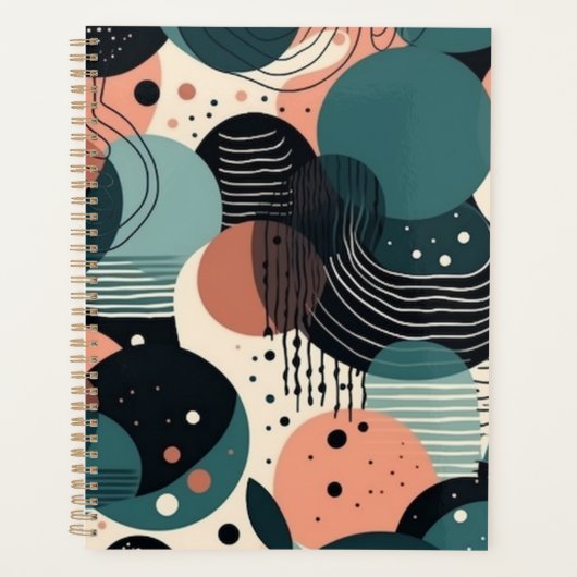 Minimaal Abstract Naadloos Patroon - Geometrisch ( Planner (Voorkant)