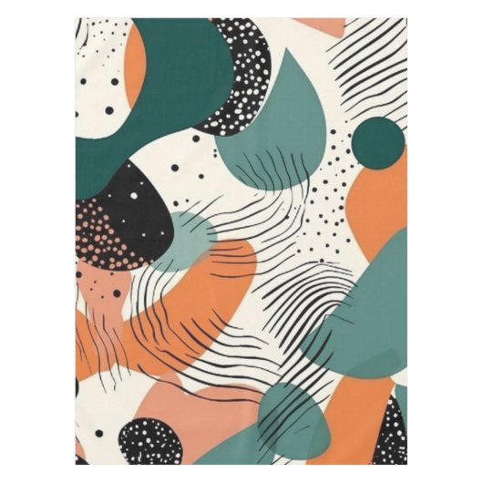 Minimaal Abstract Naadloos Patroon - Geometrisch ( Tafelkleed (Voorkant)