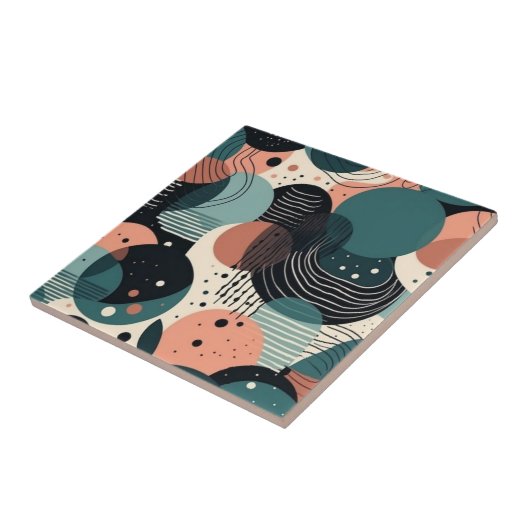 Minimaal Abstract Naadloos Patroon - Geometrisch ( Tegeltje (Zijkant)