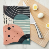 Minimaal Abstract Naadloos Patroon - Geometrisch ( Theedoek (Quarter Fold)