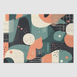 Minimaal Abstract Naadloos Patroon - Geometrisch ( Tissuepapier