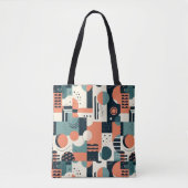 Minimaal Abstract naadloos patroon - geometrisch ( Tote Bag (Voorkant)