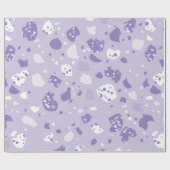 Minimaal abstract paars patroon cadeaupapier (Vlak)