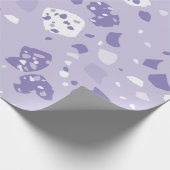 Minimaal abstract paars patroon cadeaupapier (Hoek)