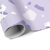 Minimaal abstract paars patroon cadeaupapier (Rol Hoek)