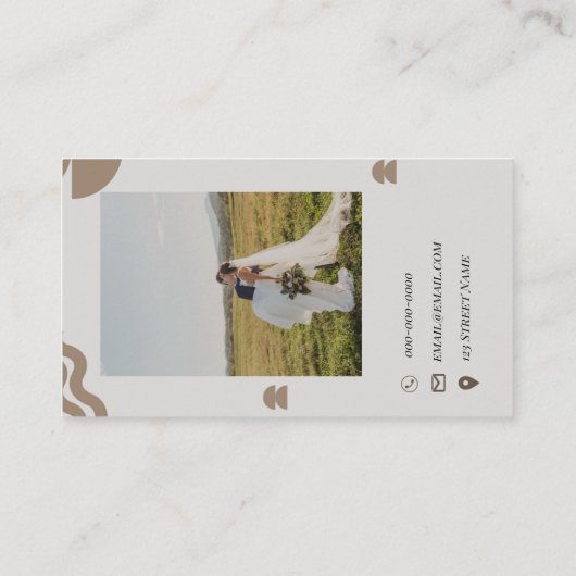 Minimaal Abstract Visitekaartje (Achterkant)