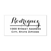 Minimaal achternaam script Retouradres Zelfinktende Stempel (Design)