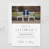 Minimaal Afsluitfeest met Foto Uitnodiging (Achterkant)