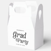 Minimaal Afstudeerder Party Retro Afstuderen Bedankdoosjes (Open)