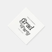 Minimaal Afstudeerder Party Retro Afstuderen Servet (Hoek)