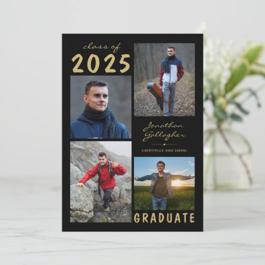 Minimaal Afstuderen 5 Photo Collage Script Aankondiging (Staand voorkant)