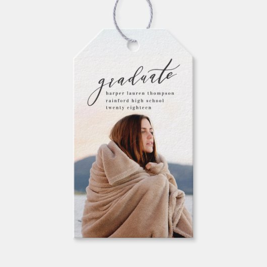 MINIMAAL AFSTUDEREN CADEAULABEL (Voorkant)