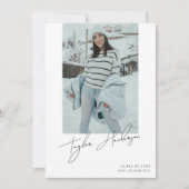 Minimaal Afstuderen fotoafstudeerfeest Kaart (Voorkant)