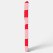 Minimaal afwisselend rood samsung galaxy hoesje (Achterkant horizontaal)