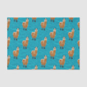 Minimaal alpaca Design Tissue Paper Tissuepapier (Voorkant)