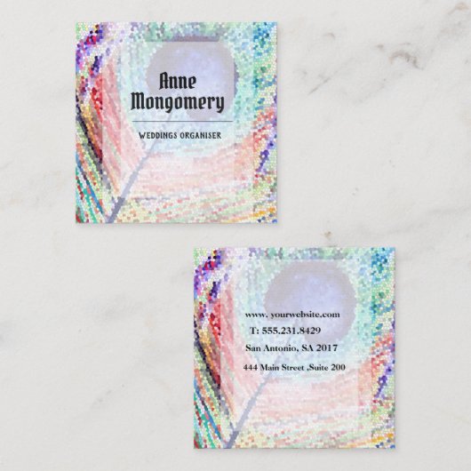 Minimaal Art Square Visitekaartje (Voorkant / Achterkant)