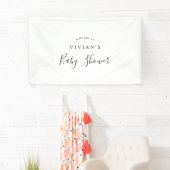 Minimaal Baby shower Welkom Spandoek (Insitu)