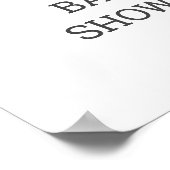 Minimaal Baby shower Welkomstteken Poster (Hoek)