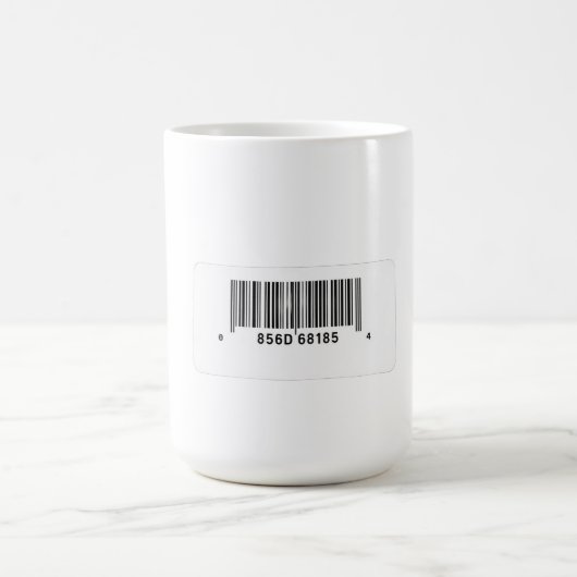 Minimaal Barcode-ontwerp Koffiemok (Center)