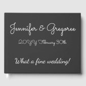 Minimaal & Basic Bruiloft/Huwelijk Gastenboek (Voorkant)