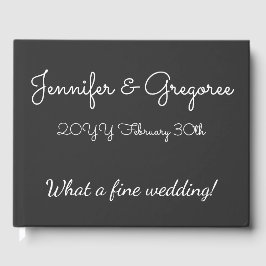 Minimaal & Basic Bruiloft/Huwelijk Gastenboek