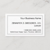 Minimaal, basisniveau, professioneel Visitekaartje (Voorkant)