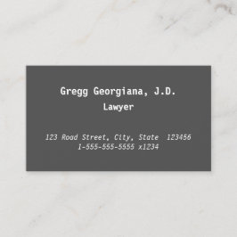 Minimaal basisVisitekaartje Visitekaartje