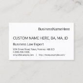 Minimaal basisVisitekaartje Visitekaartje (Voorkant)