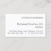 Minimaal basisVisitekaartje Visitekaartje (Voorkant)