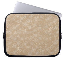 Minimaal Batik Bloemmotief Laptop Sleeve