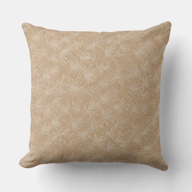 Minimaal batik bloempatroon kussen (Voorkant)